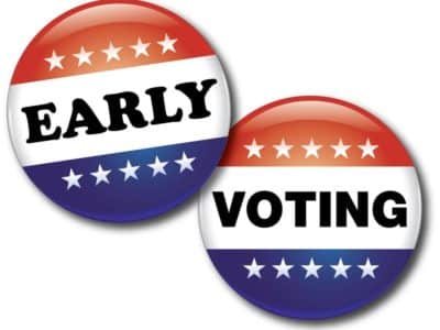 early voting buttons