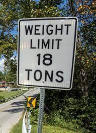 May 1 Weight Restrictions Lifted