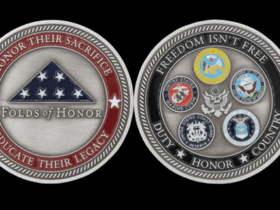 Folds of Honor challenge coin
