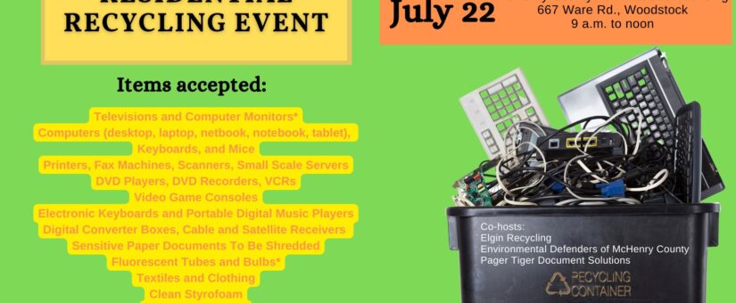 McHenry County Dept. Of Health Recycling Event