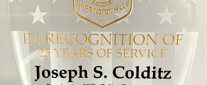 Congratulations Chief Colditz!
