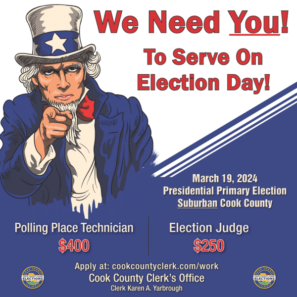 Cook County Looking for Election Judges & Polling Place Technicians ...