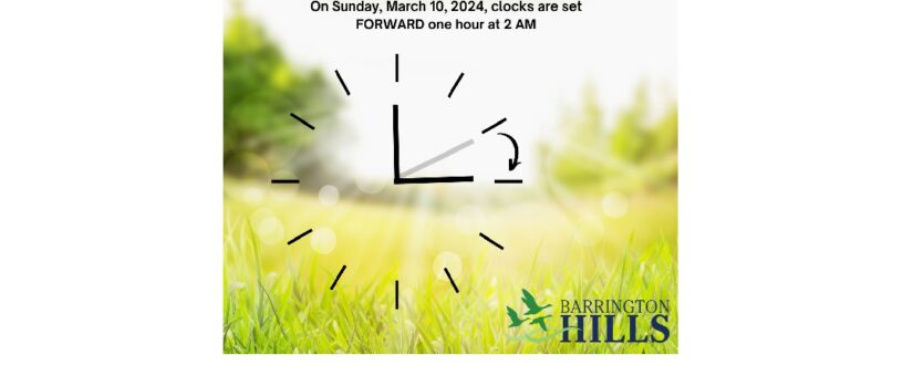 Sunday, March 10: Clocks move forward one hour